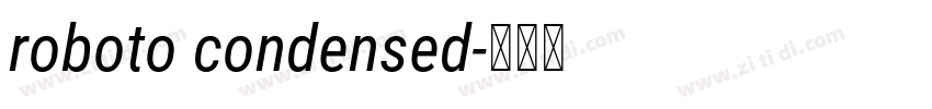 roboto condensed字体转换